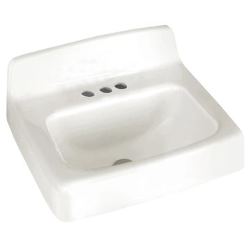 Regalyn Cast Iron Wall-Hung Sink With 4-Inch Centerset by American Standard - view 2