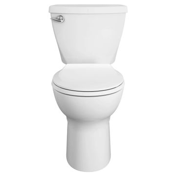 Cadet 3 FloWise 1.28 GPF/4.8 LPF Left Trip Lever Chair Height Round-Front Toilet with Slow-Close Seat by American Standard - view 2