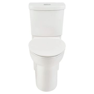 Clean 1.28 GPF/4.8 LPF 1.0 GPF/3.8 LPF Dual Flush Chair Height Elongated-Front 12-in. Rough-In Toilet with Seat by American Standard - view 2
