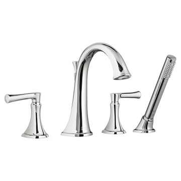 Estate Deck-Mount Bathtub Faucet with Personal Shower for Flash Rough-in Valve with Lever Handle by American Standard - view 4