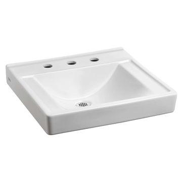 Decorum Wall-Hung EverClean Sink Less Overflow With 8-Inch Centerset by American Standard - view 2