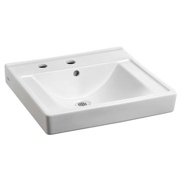 Decorum Wall-Hung EverClean Sink Less Overflow With Center Hole Only and Extra Right-Hand Hole by American Standard - view 2