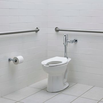 Commercial Heavy Duty Open Front Elongated Toilet Seat with EverClean Surface and Self-sustaining Hinges by American Standard - view 9
