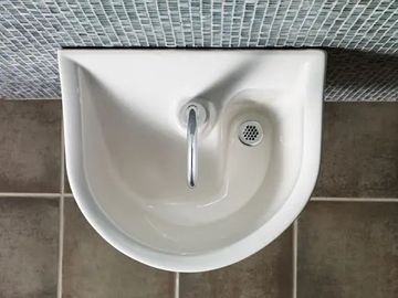 Infection Control Wall-Hung EverClean Sink with Shroud, A-M Drain and A-M P-Trap by American Standard - view 4