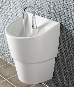 Infection Control Wall-Hung EverClean Sink with Shroud, A-M Drain and A-M P-Trap by American Standard - view 6
