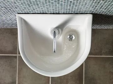Infection Control Wall-Hung EverClean Sink with Shroud, A-M Drain and A-M P-Trap by American Standard - view 5