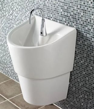 Infection Control Wall-Hung EverClean Sink with Shroud, A-M Drain and A-M P-Trap by American Standard - view 8