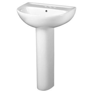 Evolution 4-Inch Centerset Pedestal Sink Top and Leg Combination by American Standard - view 2