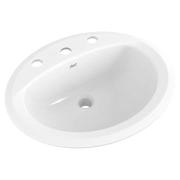 Reliant Oval Drop-In Bathroom Sink, 8 in. Widespread Holes by American Standard - view 3