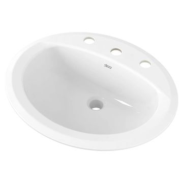 Reliant Oval Drop-In Bathroom Sink, 8 in. Widespread Holes by American Standard - view 4