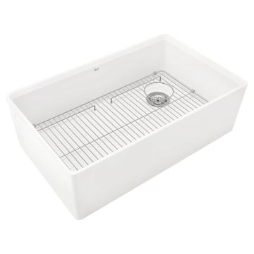 Avery 33 x 20-Inch Fine Fireclay Undermount or Flush Mount Single Bowl Apron Front Kitchen Sink by American Standard - view 8