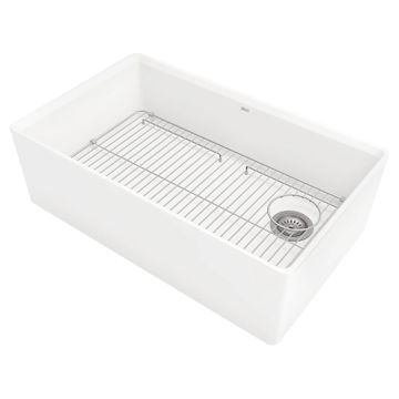 Avery 33 x 20-Inch Fine Fireclay Undermount or Flush Mount Single Bowl Apron Front Kitchen Sink by American Standard - view 4