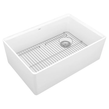 Avery 30 x 20-Inch Fine Fireclay Undermount or Flush Mount Single Bowl Apron Front Kitchen Sink by American Standard - view 3