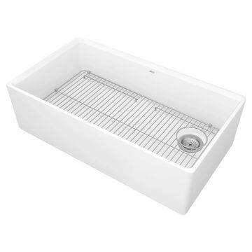 Avery 36 x 20-Inch Fine Fireclay Undermount or Flush Mount Single Bowl Apron Front Kitchen Sink by American Standard - view 4