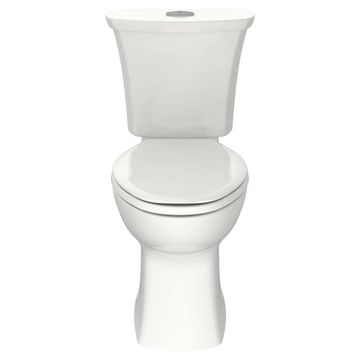 Edgemere Two-Piece Dual Flush 1.6 gpf/6.0 Lpf and 1.1 gpf/4.2 Lpf Chair-Height Elongated Toilet Less Seat by American Standard - view 5