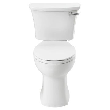 Edgemere Two-Piece 1.28 gpf/4.8 Lpf Chair-Height Round-Front Right-Hand Trip Lever Toilet Less Seat by American Standard - view 8