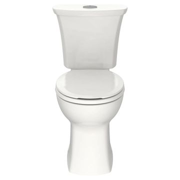 Edgemere Two-Piece Dual Flush 1.6 gpf/6.0 Lpf and 1.1 gpf/4.2 Lpf Chair-Height Round-Front Toilet Less Seat by American Standard - view 5
