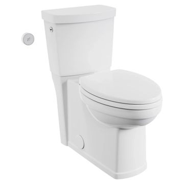 Estate Touchless Skirted Two-Piece 1.28 gpf/4.8 Lpf Chair Height Elongated Toilet With Seat by American Standard