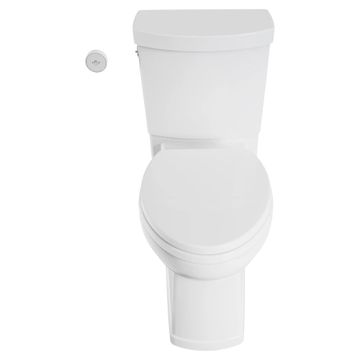Estate Touchless Skirted Two-Piece 1.28 gpf/4.8 Lpf Chair Height Elongated Toilet With Seat by American Standard - view 4
