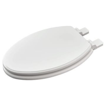 Moments Slow-Close & Easy Lift-Off Elongated Wood Toilet Seat by American Standard - view 9