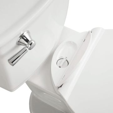 Vormax Plus 1.28 GPF/4.8 LPF Left Trip Lever 16-1/2-in. Elongated-Front Self-Cleaning Toilet with Seat by American Standard - view 4