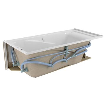 Mainstream 60in x 32in 8-Jet Whirlpool Tub with Right-Hand Drain by American Standard - view 3