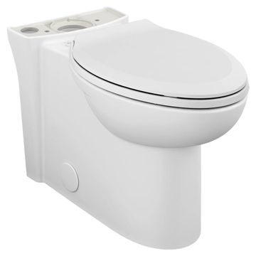 Clean Right Height Elongated Toilet Bowl with EverClean Seat by American Standard - view 3