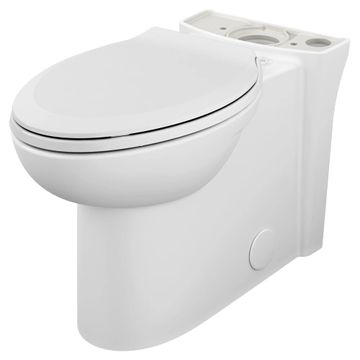Clean Right Height Elongated Toilet Bowl with EverClean Seat by American Standard - view 4
