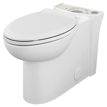 Clean Right Height Elongated Toilet Bowl with EverClean Seat by American Standard - view 6