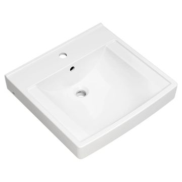 Decorum 21 x 20-1/4-Inch (533 x 514 mm) Wall-Hung EverClean Sink With Center Hole Only by American Standard - view 3