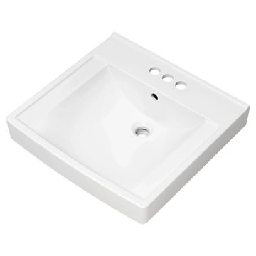 Decorum 21 x 20-1/4-Inch (533 x 514 mm) Wall-Hung EverClean Sink With 4-Inch Centerset by American Standard - view 8