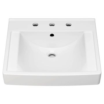 Decorum 21 x 20-1/4-Inch (533 x 514 mm) Wall-Hung EverClean Sink With 8-Inch Widespread by American Standard - view 2