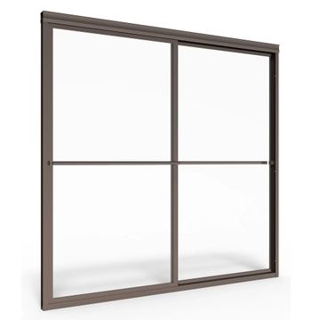 Prestige 60 x 58-1/2-Inch Framed Sliding Tub Door with Rain Glass by American Standard - view 9