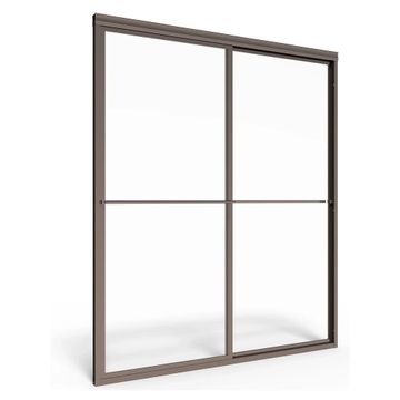 Prestige 48 x 71-1/2-Inch Height Framed Sliding Shower Door with Clear Glass by American Standard - view 6