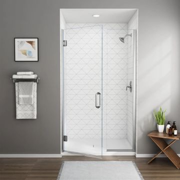 48 x 72-Inch Height Frameless Shower Door With Panel by American Standard - view 5
