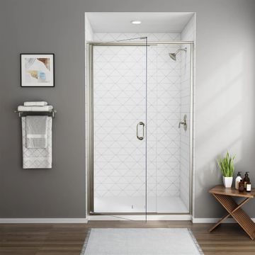 48 x 76-Inch Height Semi-Frameless Swing Door With Panel by American Standard - view 5