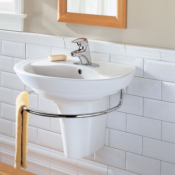 Ravenna Center Hole Only Wall-Hung Sink and Semi-Pedestal Leg Combination by American Standard - view 3