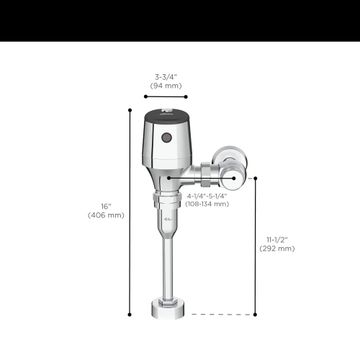 Ultima Selectronic Exposed Urinal Flush Valve, Diaphragm Type, Battery, 0.5 gpf/1.9 Lpf by American Standard - view 5