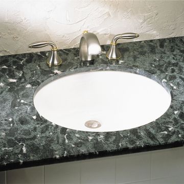 Ovalyn Large Under Counter Sink With Glazed Underside by American Standard - view 2