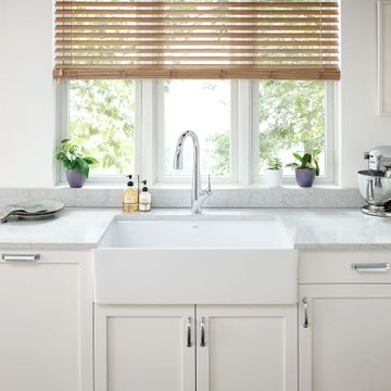 Avery 36 x 20-Inch Fine Fireclay Undermount or Flush Mount Single Bowl Apron Front Kitchen Sink by American Standard - view 6
