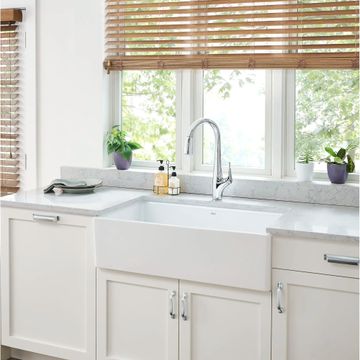 Avery 36 x 20-Inch Fine Fireclay Undermount or Flush Mount Single Bowl Apron Front Kitchen Sink by American Standard - view 7