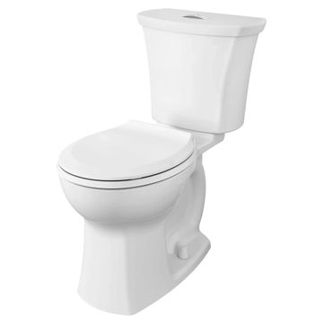 Edgemere 1.6 GPF/6.0 LPF 1.1 GPF/4.1 LPF Dual Flush 16-1/2-in. Round-Front Toilet with Seat by American Standard - view 6