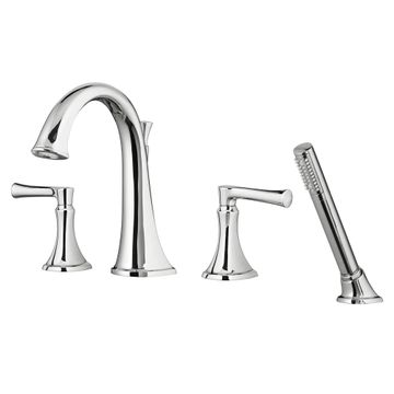 Estate Deck-Mount Bathtub Faucet with Personal Shower for Flash Rough-in Valve with Lever Handle by American Standard - view 5