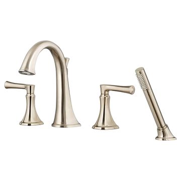 Estate Deck-Mount Bathtub Faucet with Personal Shower for Flash Rough-in Valve with Lever Handle by American Standard - view 3
