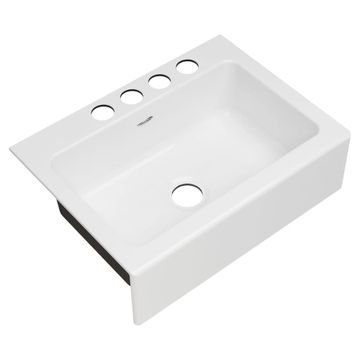 Delancey 30 x 22-Inch Cast Iron 4-Hole Undermount Single-Bowl Apron Front Kitchen Sink by American Standard - view 6