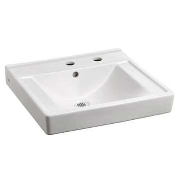 Decorum Wall-Hung EverClean Sink With Center Hole Only and Extra Right-Hand Hole by American Standard - view 2