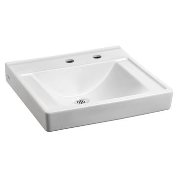 Decorum Wall-Hung EverClean Sink With Center Hole Only and Extra Right-Hand Hole by American Standard - view 4