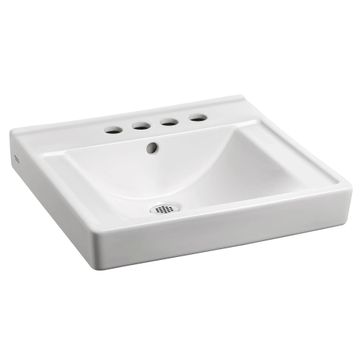 Decorum Wall-Hung EverClean Sink With 4-Inch Centerset and Extra Right-Hand Hole by American Standard - view 2