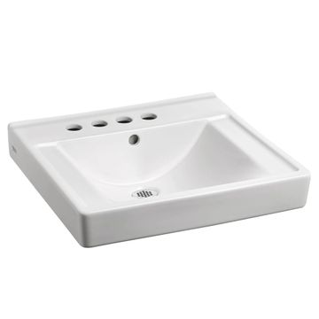 Decorum Wall-Hung EverClean Sink With 4-Inch Centerset and Extra Left-Hand Hole by American Standard - view 2