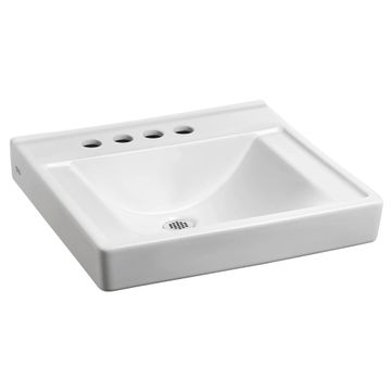 Decorum Wall-Hung EverClean Sink With 4-Inch Centerset and Extra Left-Hand Hole by American Standard - view 4